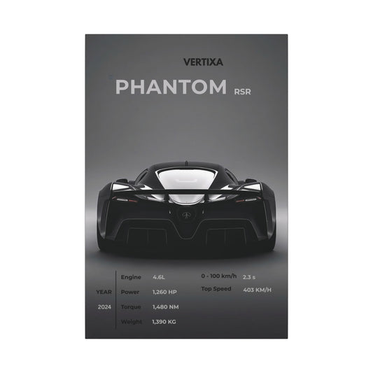 Greyline Supercar Rear View Canvas – Phantom RSR