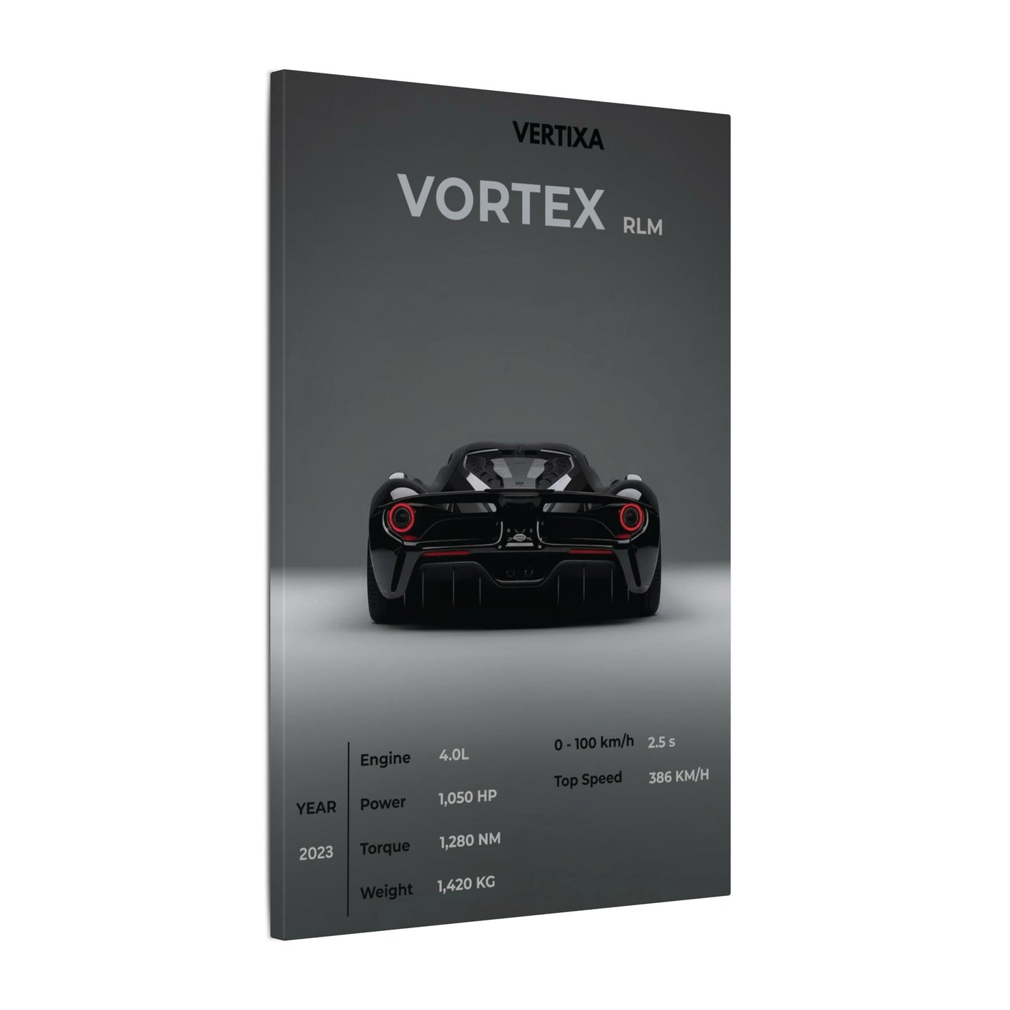 Greyline Supercar Rear View Canvas – Vortex RLM