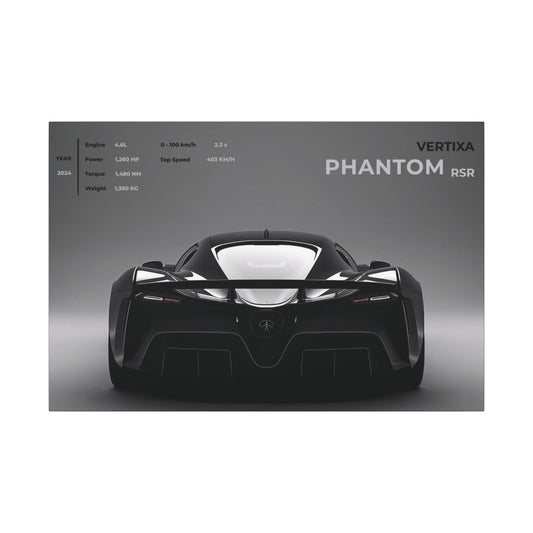 Greyline Supercar Rear View Canvas – Phantom RSR (Horizontal)