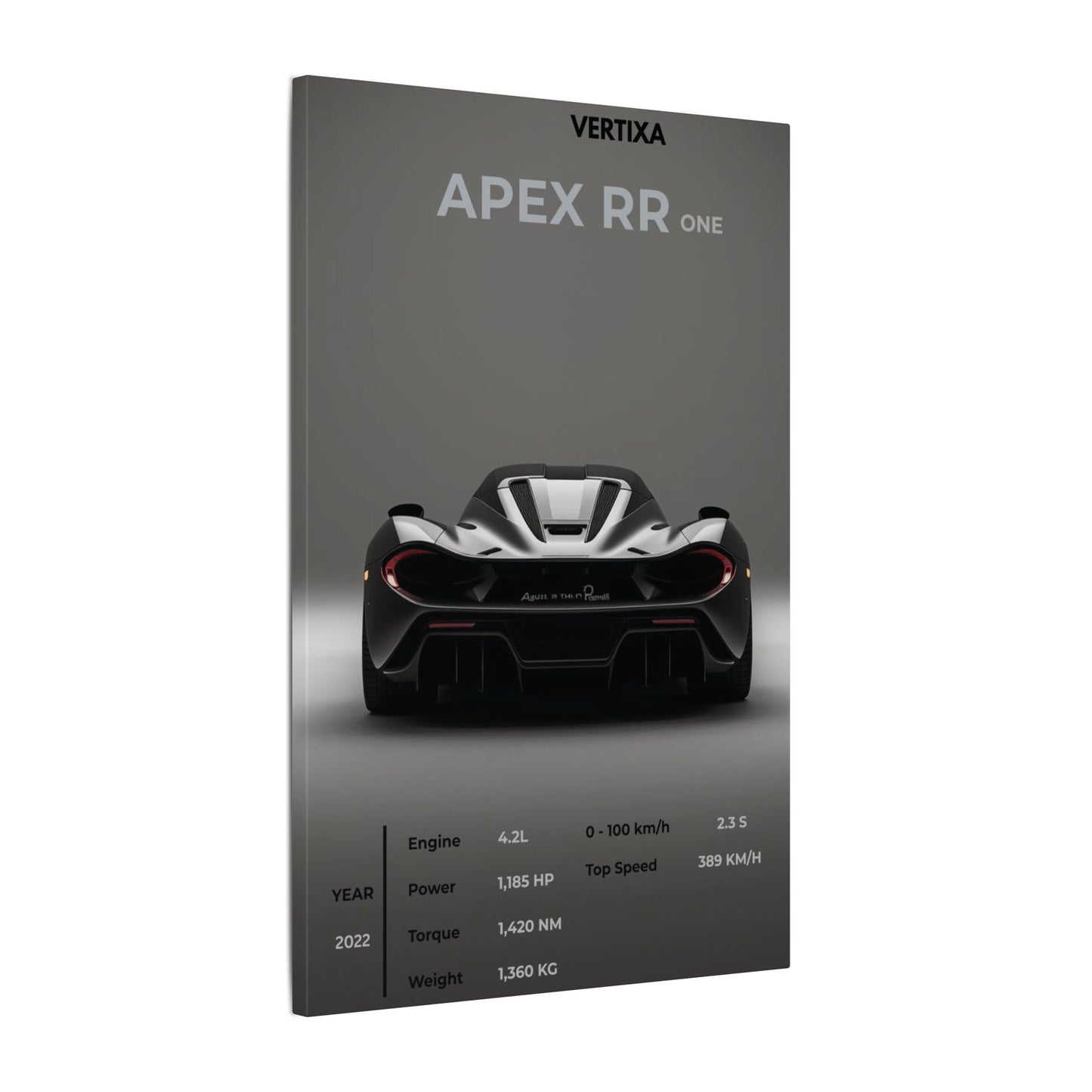 Greyline Supercar Rear View Canvas – Apex RR One