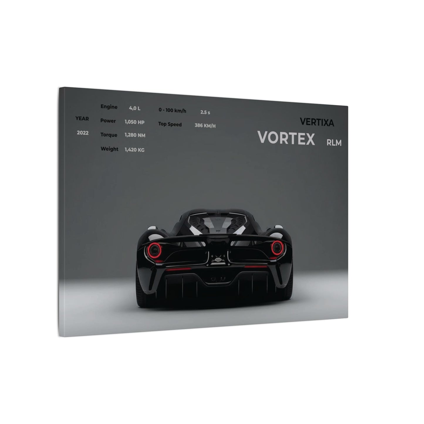 Greyline Supercar Rear View Canvas – Vortex RLM (Horizontal)