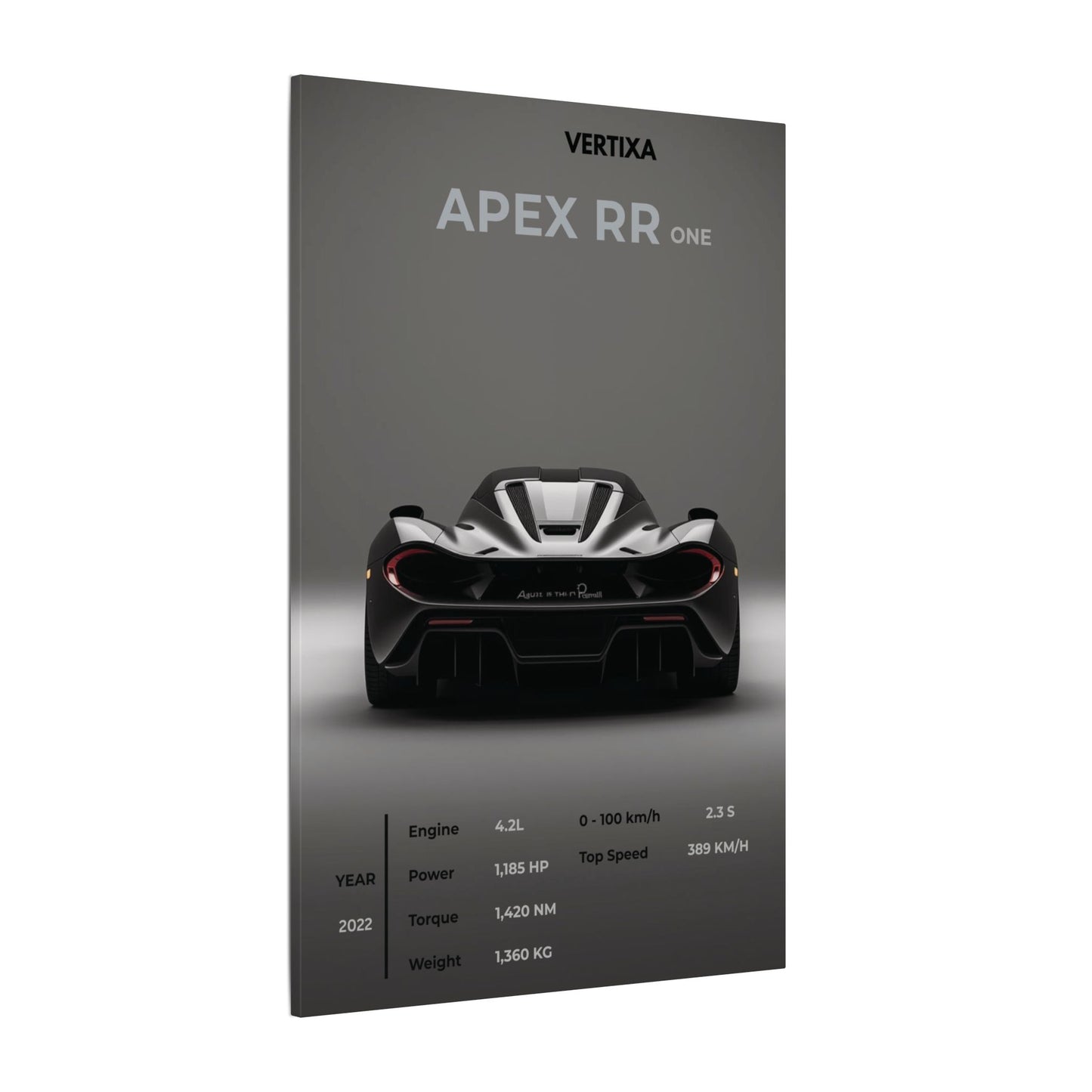 Greyline Supercar Rear View Canvas – Apex RR One
