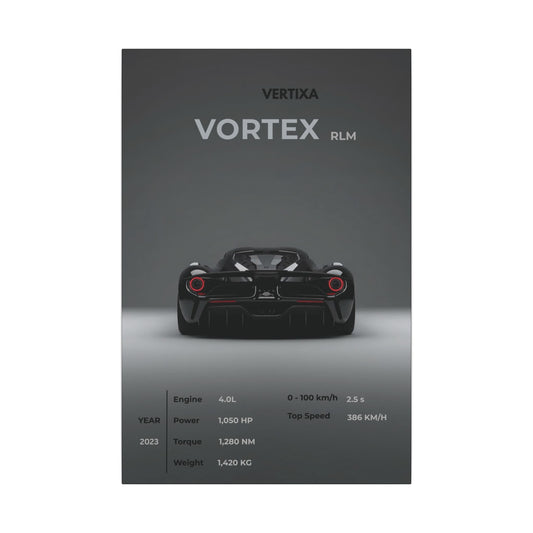 Greyline Supercar Rear View Canvas – Vortex RLM