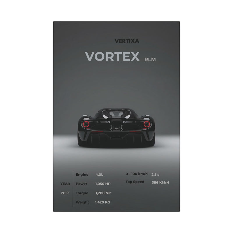Greyline Supercar Rear View Canvas – Vortex RLM