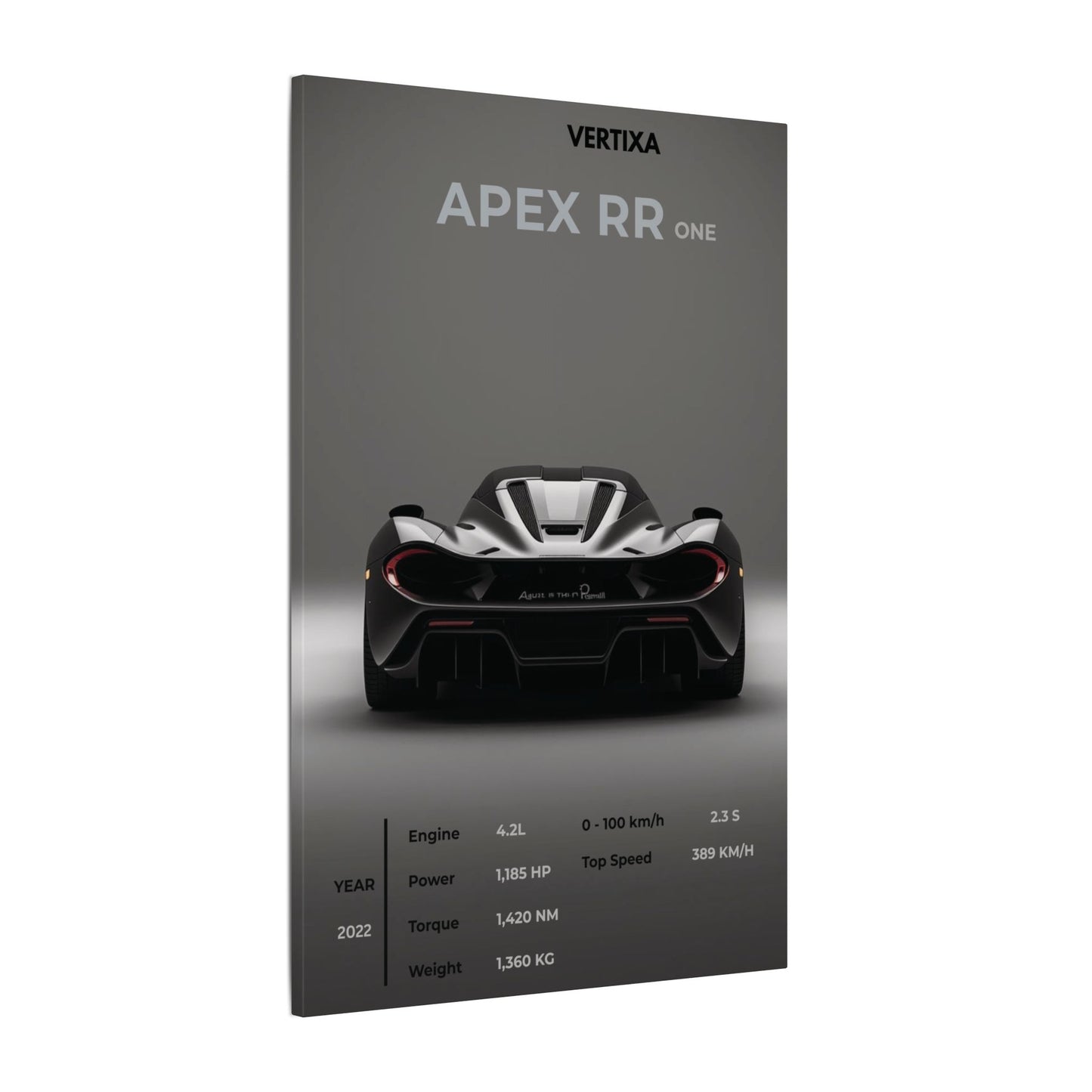 Greyline Supercar Rear View Canvas – Apex RR One