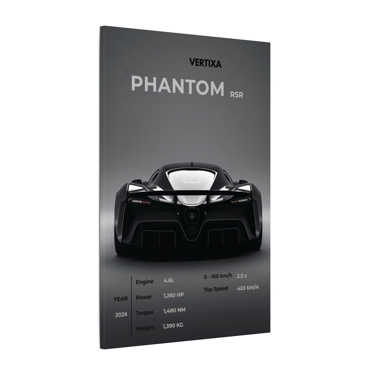 Greyline Supercar Rear View Canvas – Phantom RSR