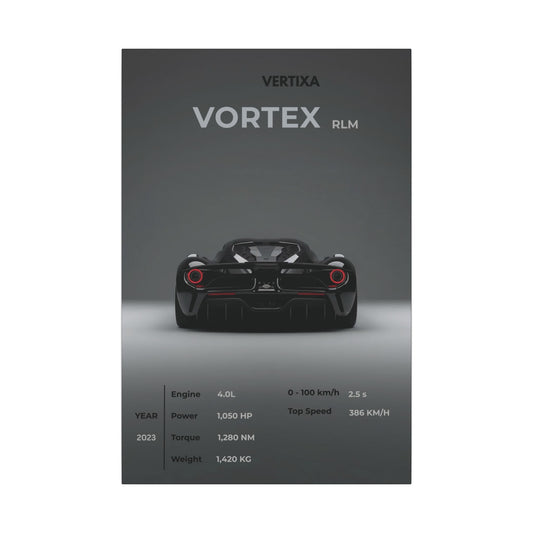 Greyline Supercar Rear View Canvas – Vortex RLM
