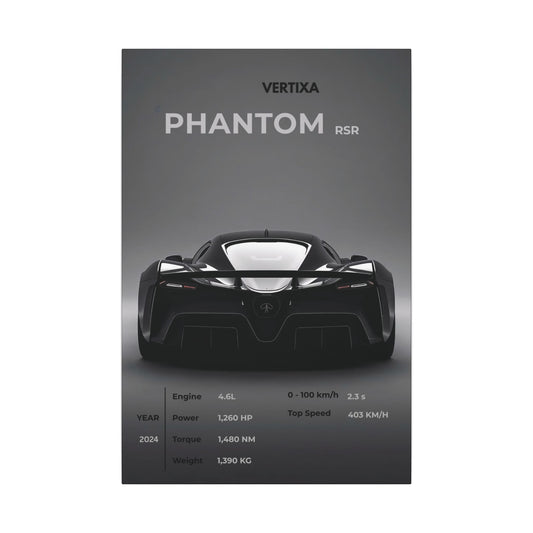 Greyline Supercar Rear View Canvas – Phantom RSR