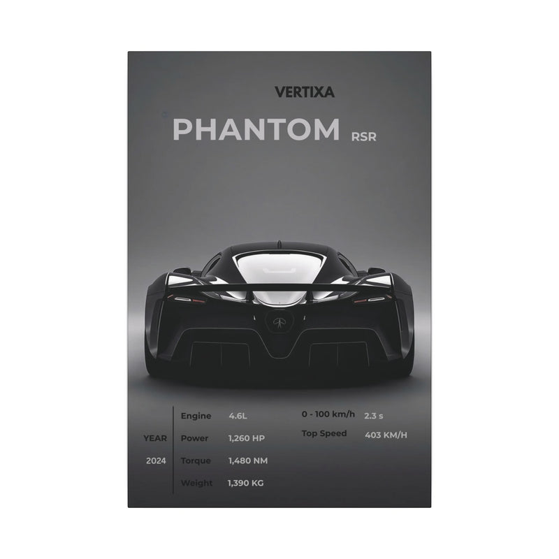 Greyline Supercar Rear View Canvas – Phantom RSR