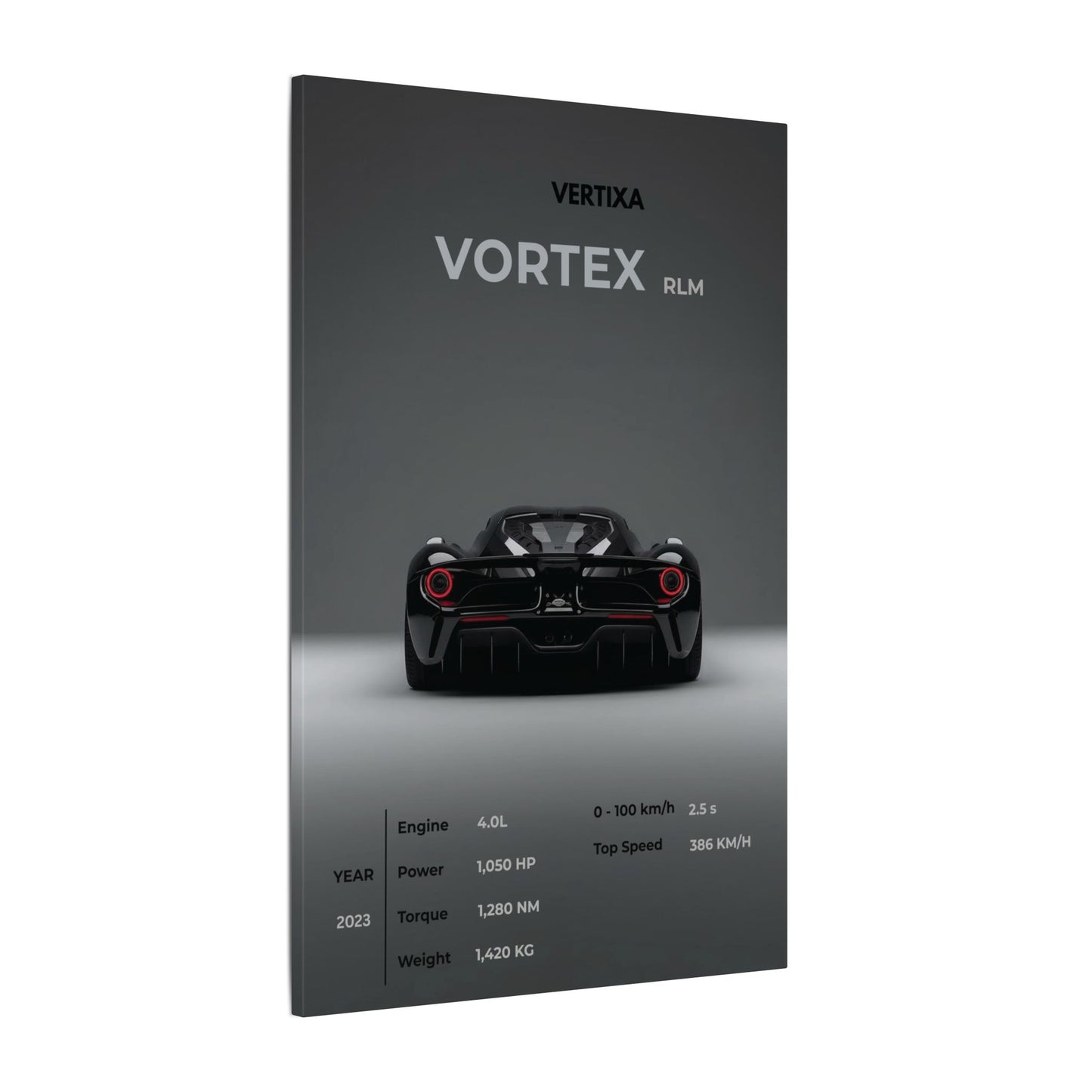Greyline Supercar Rear View Canvas – Vortex RLM