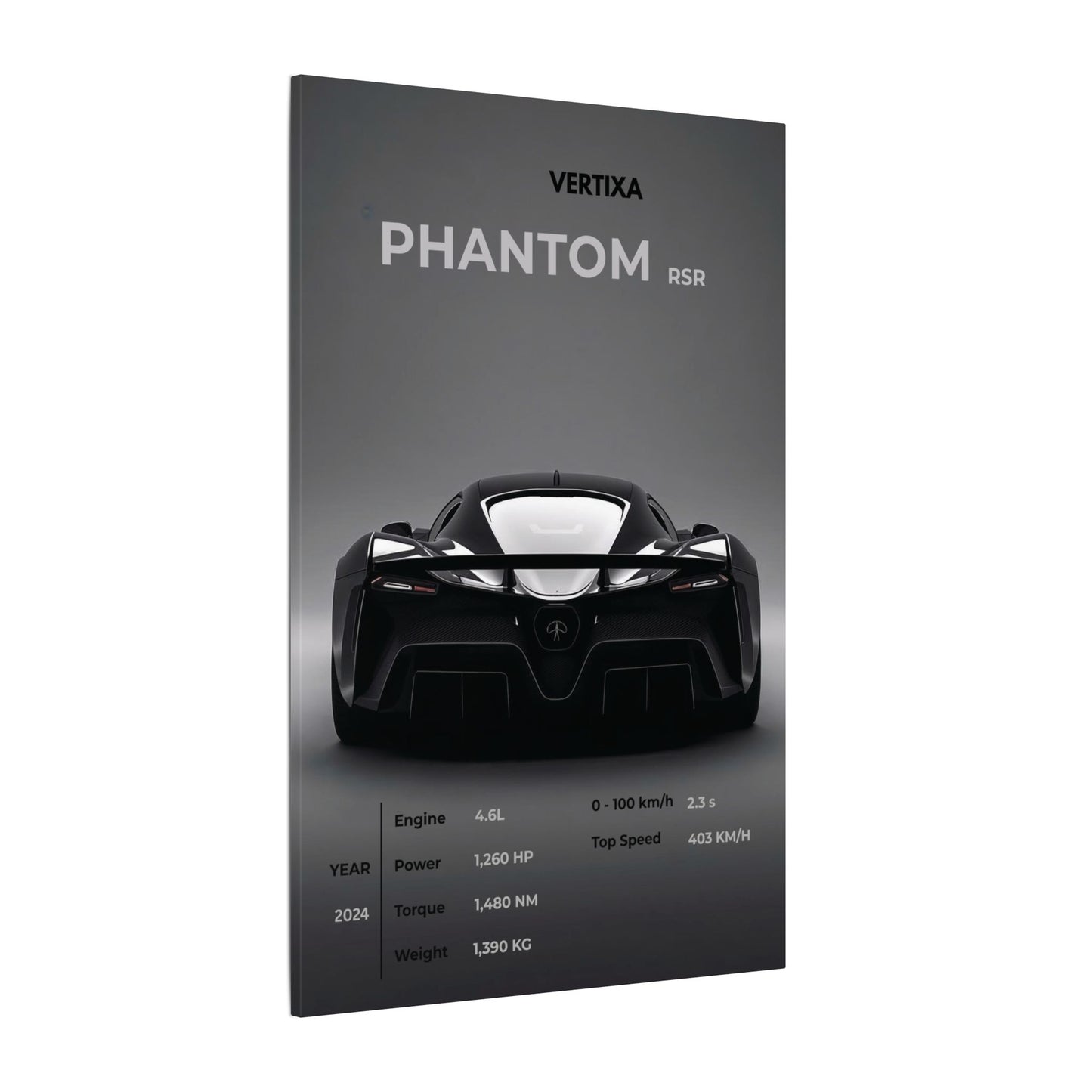 Greyline Supercar Rear View Canvas – Phantom RSR