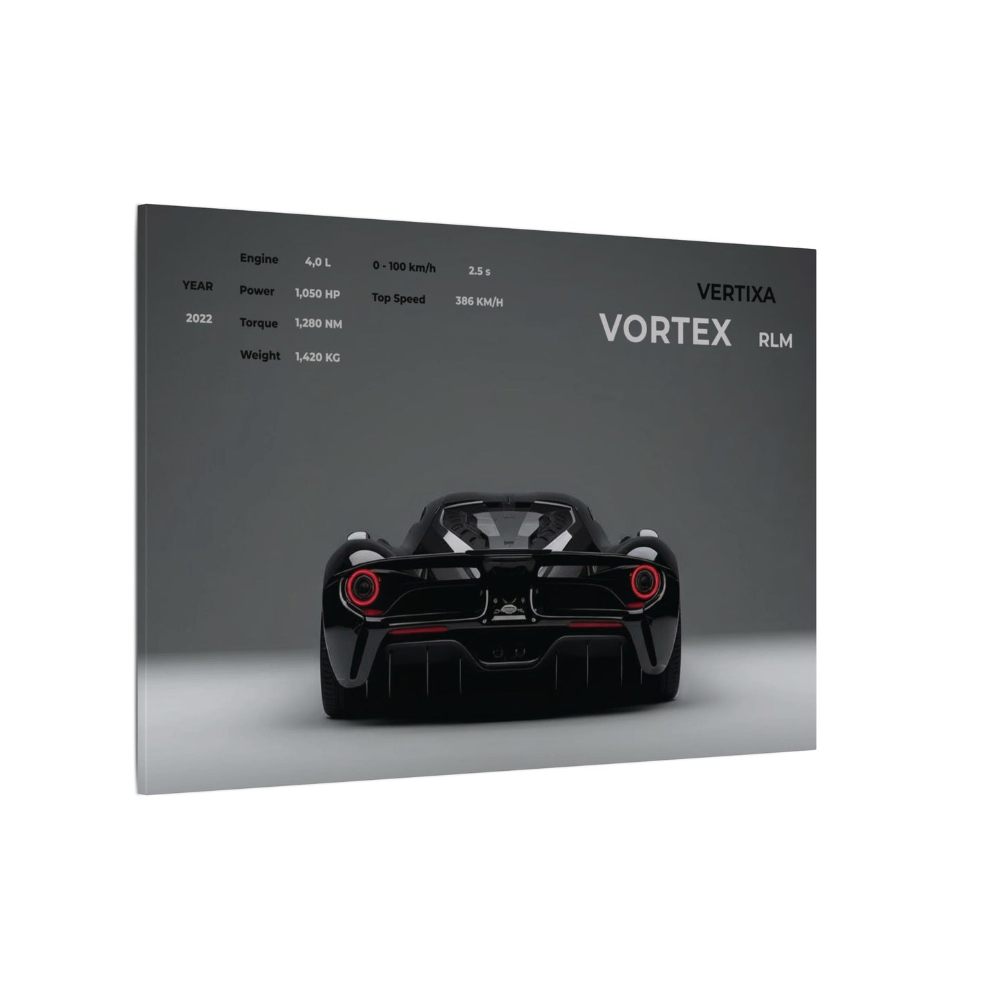 Greyline Supercar Rear View Canvas – Vortex RLM (Horizontal)