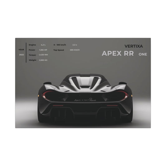 Greyline Supercar Rear View Canvas – Apex RR One (Horizontal)