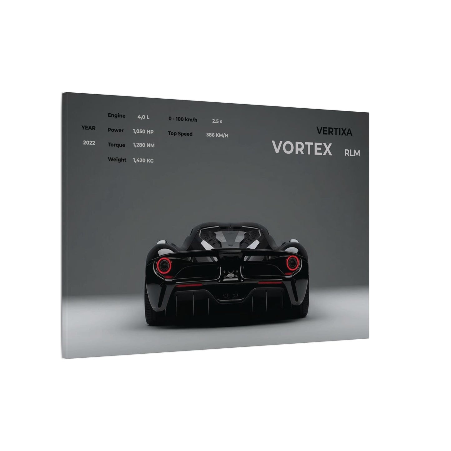 Greyline Supercar Rear View Canvas – Vortex RLM (Horizontal)