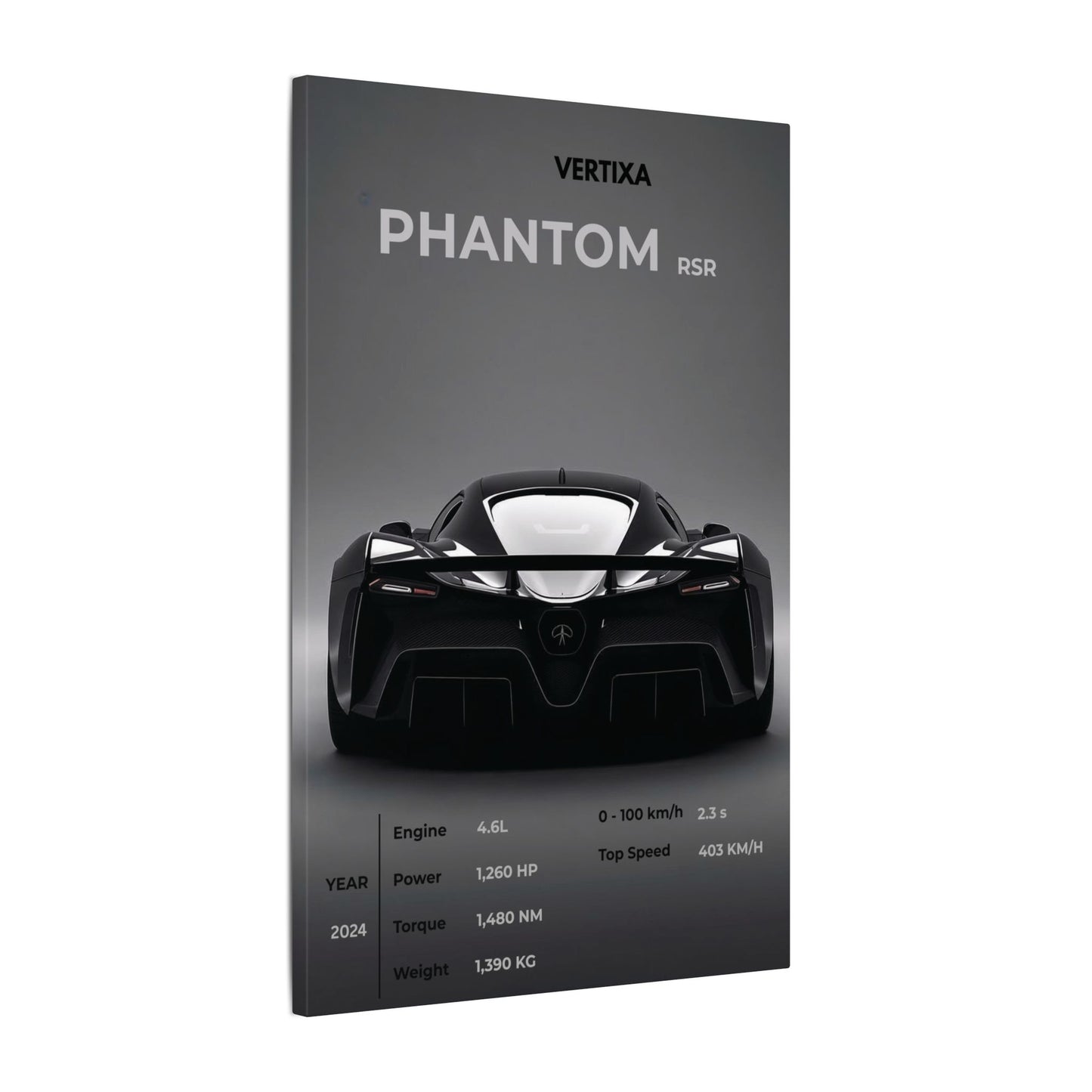 Greyline Supercar Rear View Canvas – Phantom RSR